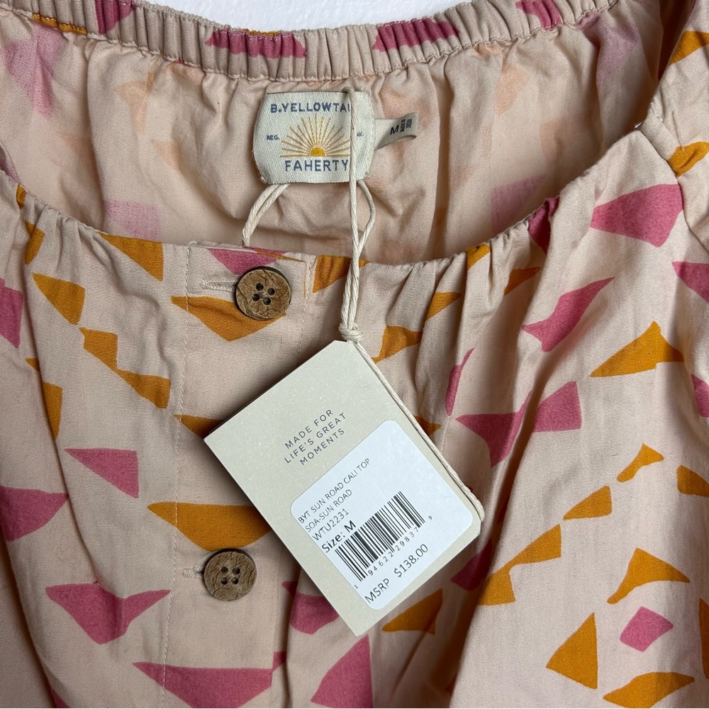 Faherty B.YELLOWTAIL Sun Road Cali Top NEW! SZM - Picture 9 of 11